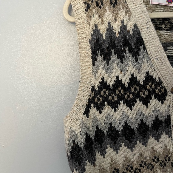 Milano sport vintage knit sweater vest L - Picture 5 of 5